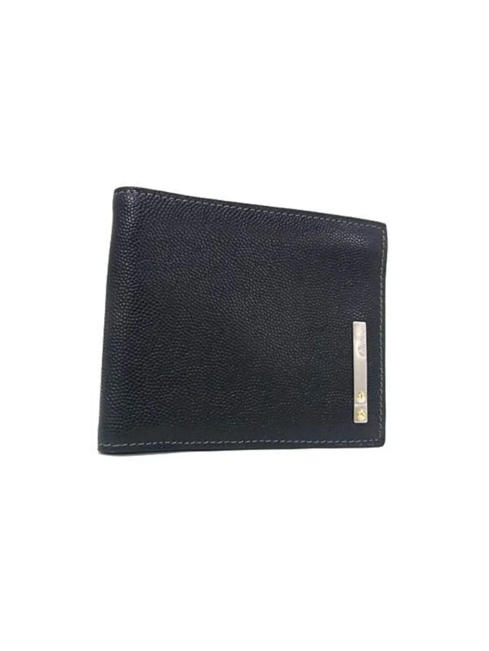 Cartier Bifold Wallet Santos Black Leather